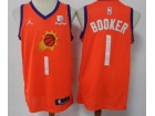 Jordan Phoenix Suns #1 Devin Booker Orange Jersey