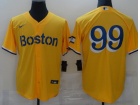 Nike Boston Red Sox #99 Yellow Cool Babse Jersey