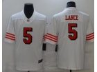 San Francisco 49ers #5 Trey Lance White Color Rush Vapor Limited Jersey