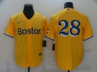 Nike Boston Red Sox #28 Yellow Cool Base Jersey