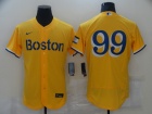 Nike Boston Red Sox #99 Yellow Flex Base Jersey