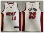 Nike Miami Heat #13 Bam Adebayo White Jersey