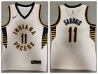 Nike Indiana Pacers #11 Domantas Sabonis White Jersey