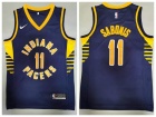 Nike Indiana Pacers #11 Domantas Sabonis Navy Blue Jersey