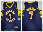 Nike Indiana Pacers #7 Malcolm Brogdon Navy Blue Jersey