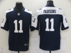 Dallas Cowboys #11 Micah Parsons Blue Thanksgiving Vapor Limited Jersey