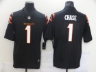 Cincinnati Bengals #1 Ja’Marr Chase 2021 Black Vapor Limited Jersey