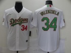 Nike Los Angeles Dodgers #34 Fernando Valenzuela 2021 White Mexico Jersey