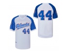 Atlanta Black Crackers #44 White Baseball Jersey