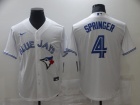 Nike Toronto Blue Jays #4 George Springer White Cool Base Jersey