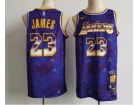 Los Angeles Lakers #23 LeBron James Purple Nike Select Series MVP Swingman Jersey