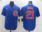 Nike Chicago Cubs #21 Sammy Sosa Blue Cool Base Jersey