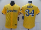 Nike Boston Red Sox #34 David Ortiz Yellow Flexase Jersey