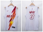 Nike Miami Heat #3 Dwyane Wade White 2021 Fashion Jersey