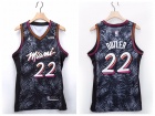 Jordan Miami Heat #22 Jimmy Butler Gray 2021 Fashion Jersey