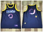 Monster #0 Navy Blue Basketball Jersey