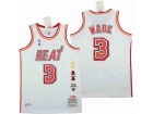 Miami Heat #3 Dwyane Wade White Retirement Throwback Jersey