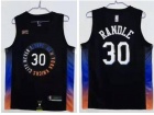 New York Knicks #30 Julius Randle Blue 2020-21 City Jersey