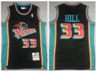 Detroit Pistons #33 Grant Hill Black Throwback Jersey