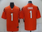 Cincinnati Bengals #1 Ja’Marr Chase 2021 Orange Vapor Limited Jersey