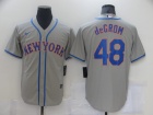 Nike New York Mets #48 Jacob deGrom Gray Cool Base Jersey