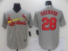 Nike St. Louis Cardinals #28 Nolan Arenado Gray Cool Base Jersey