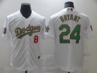 Nike Los Angeles Dodgers #8/24 Kobe Bryant White Mexico Cool Base Jersey