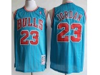 Chicago Bulls #23 Michael Jordan Blue Pinstripes 1995-96 Throwback Jersey