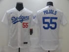 Nike Los Angeles Dodgers #55 Albert Pujols White Flexbase Jersey