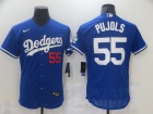 Nike Los Angeles Dodgers #55 Albert Pujols Blue Flexbase Jersey