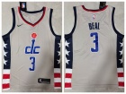 Nike Washington Wizards #3 Bradley Beal Gray 2020-21 City Jersey