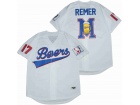 Doug Remer #17 Beers White Baseball Jersey