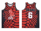 #6 Drake Toronto Skin Red Basketball Jersey