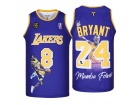 Los Angeles Lakers #8/24 Kobe Bryant Purple Mamba Forever Jersey