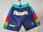 Denver Nuggets Navy Blue Rainbow Just Don Shorts