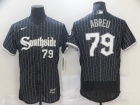 Nike Chicago White Sox #79 Jose Abreu Black Southside 2021 City Flexbase Jerseys