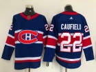 Adidas Montreal Canadiens #22 Cole Caufield Blue Retro Jersey