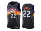 Nike Phoenix Suns #22 Deandre Ayton 2021 Black City Jersey