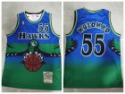 Atlanta Hawks #55 Dikembe Mutombo Blue 1996-97 Reload 2.0 Jersey