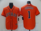 Nike Houston Astros #1 Carlos Correa Orange Cool Base Jerseys