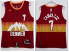 Nike Denver Nuggets #7 Facundo Campazzo Red 2021 City Jersey