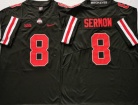 Ohio State Buckeyes #8 Trey Sermon Black Jersey