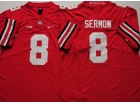 Ohio State Buckeyes #8 Trey Sermon Red Jersey