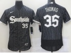 Nike Chicago White Sox #35 Frank Thomas Black Southside 2021 City Flexbase Jerseys