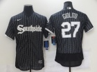 Nike Chicago White Sox #27 Lucas Giolito Black Southside 2021 City Flexbase Jerseys