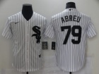 Nike Chicago White Sox #79 Jose Abreu White Cool Base Jerseys