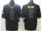 New York Jets #2 Zach Wilson Black Golden Vapor Limited Jersey