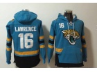 Jacksonville Jaguars #16 Trevor Lawrence Teal Hoodies