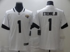 Jacksonville Jaguars #1 Travis Etienne Jr White Vapor Limited Jersey