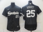 Nike Chicago White Sox #25 Sam Abbott Black Southside 2021 City Flexbase Jerseys